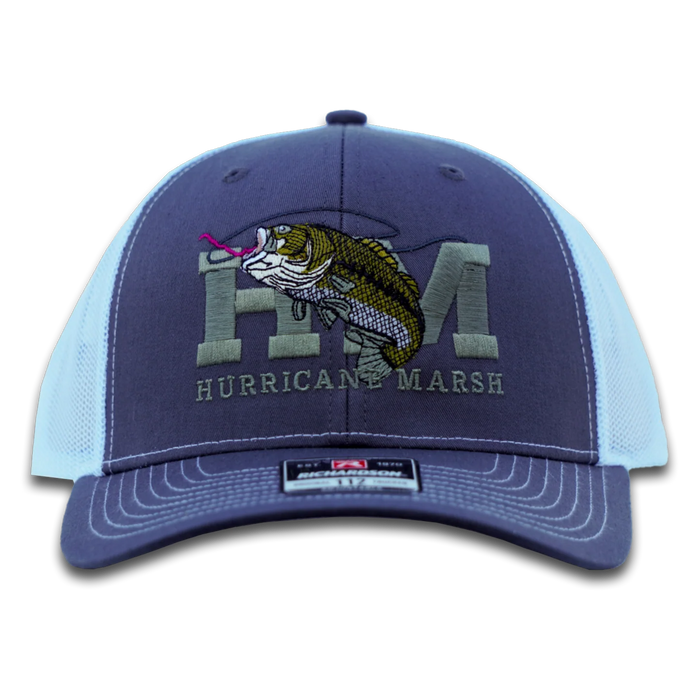 Hurricane Marsh- THE BASS RICHARDSON 112 HAT - CHARCOAL/WHITE