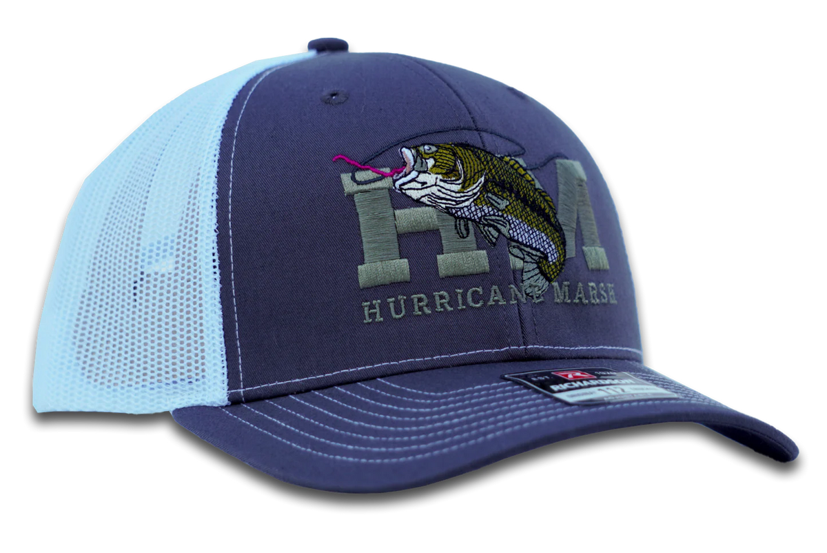 Hurricane Marsh- THE BASS RICHARDSON 112 HAT - CHARCOAL/WHITE