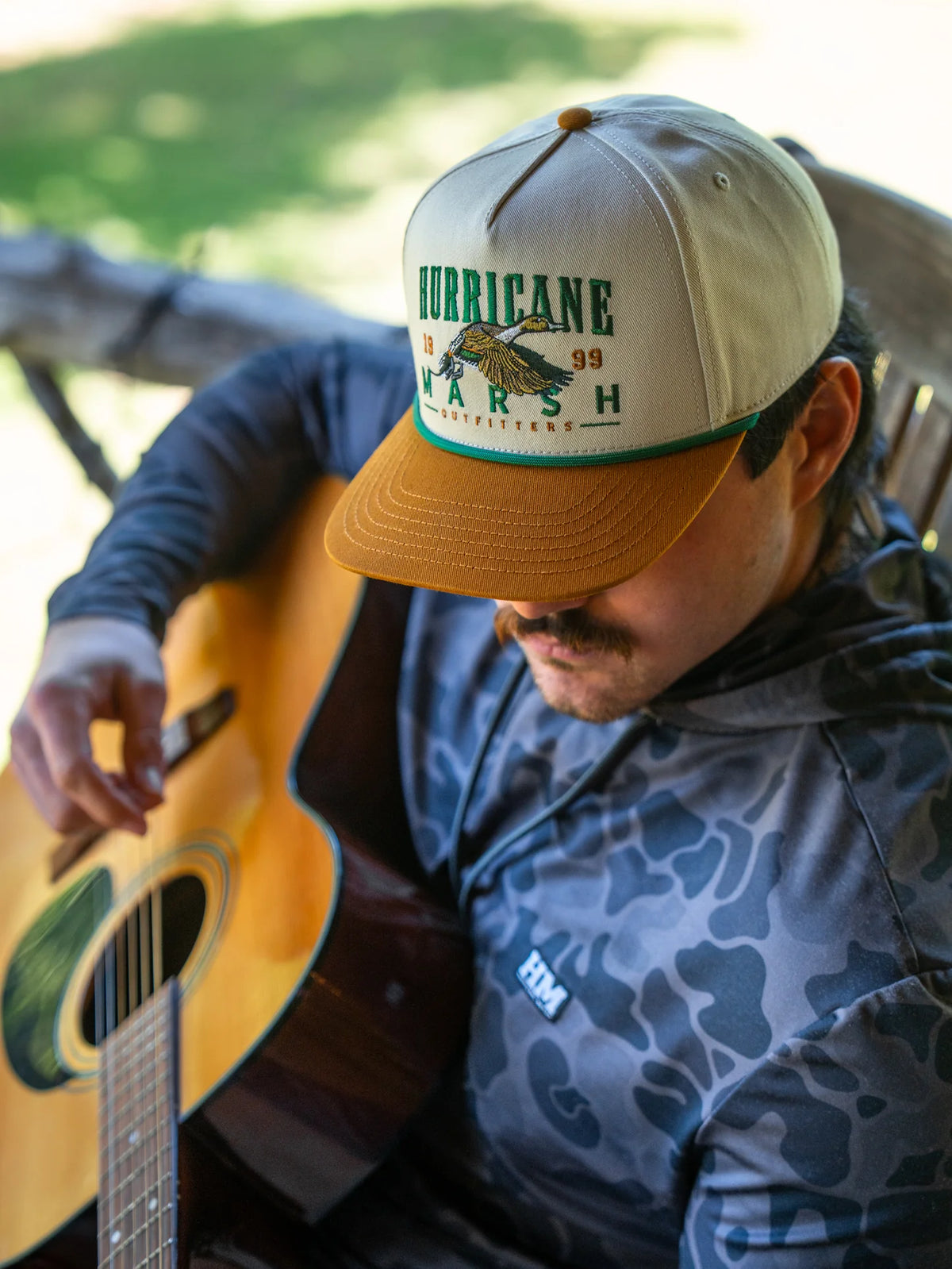 Hurricane Marsh- 90'S PINTAIL PRO-STYLE HAT - OFFWHITE/BRONZE