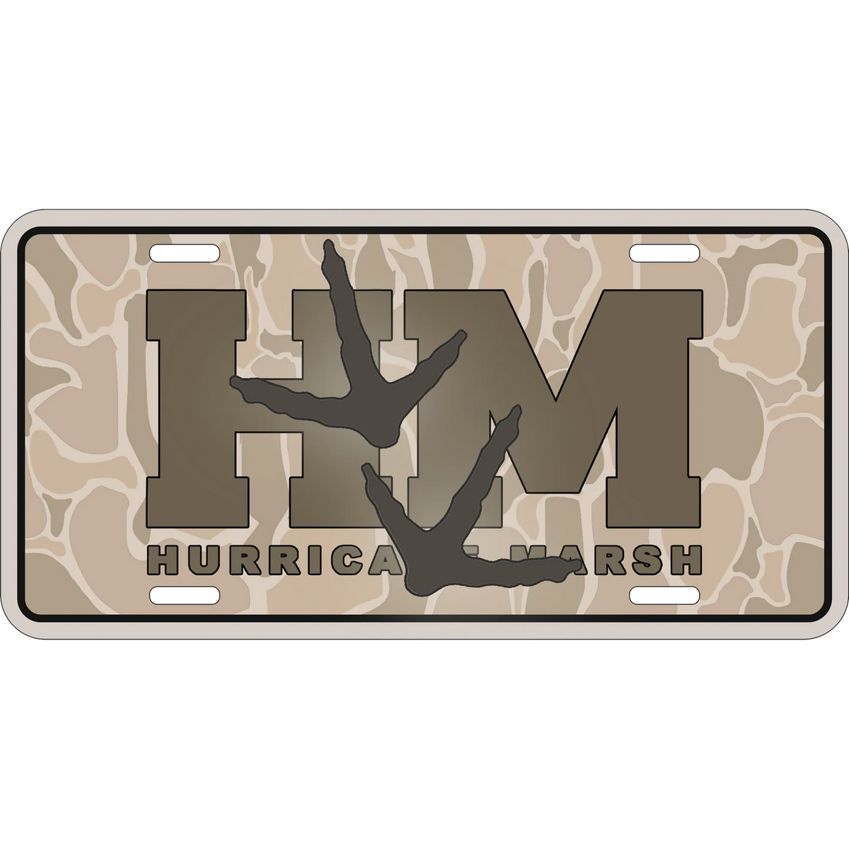 Hurricane Marsh-HM TURKEY TRACKS LICENSE PLATE