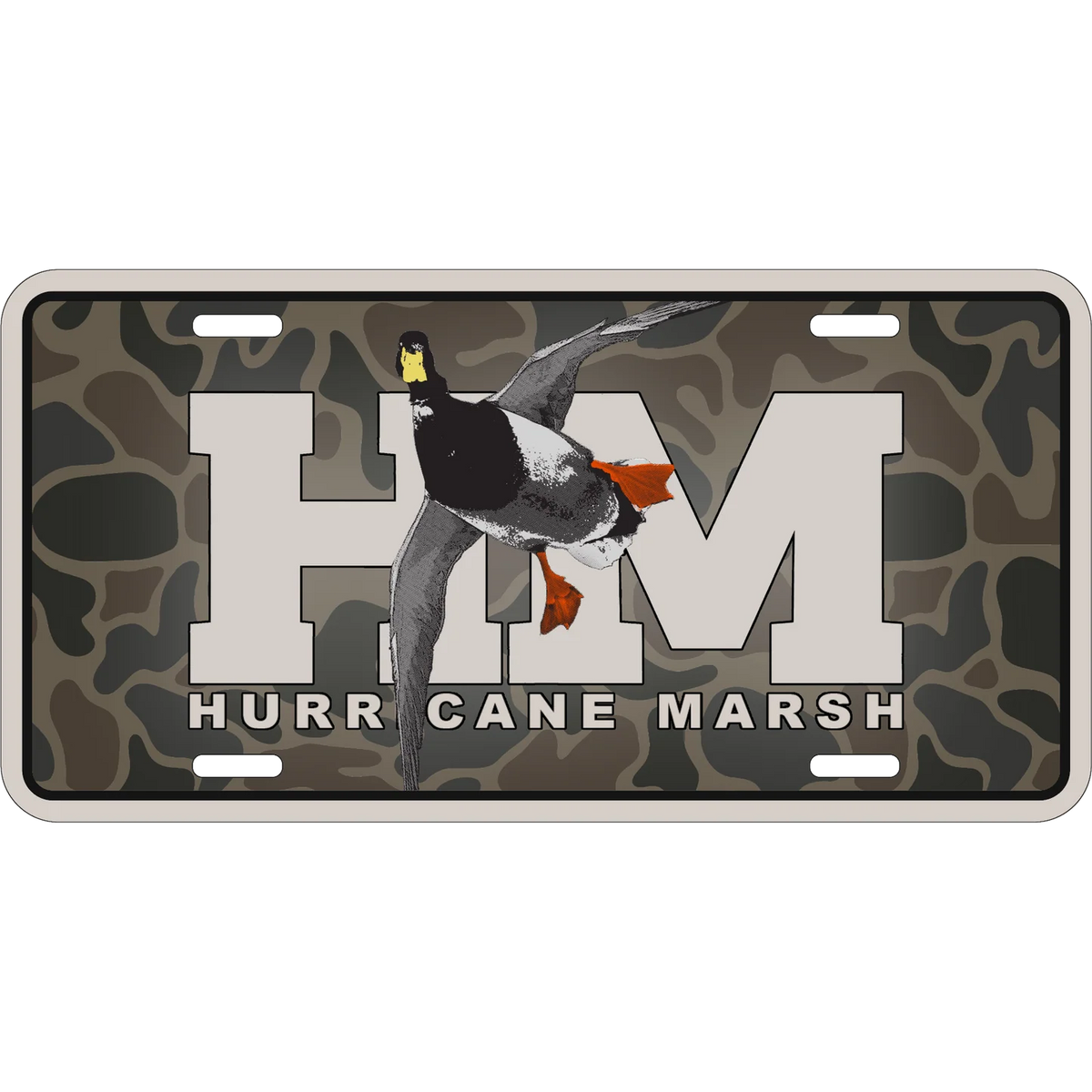 Hurricane Marsh-HM RED LEG LICENSE PLATE