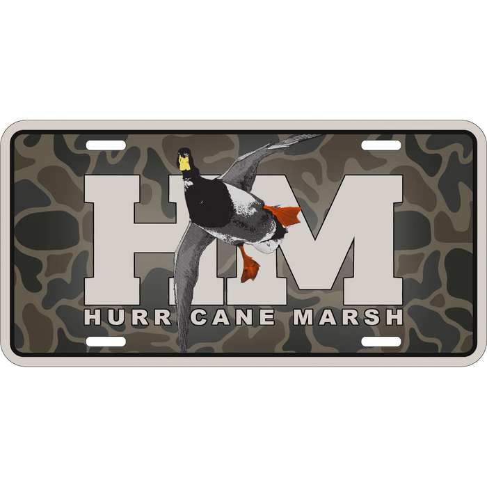 Hurricane Marsh-HM RED LEG LICENSE PLATE