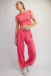 Cotton Lycra Crossover Set