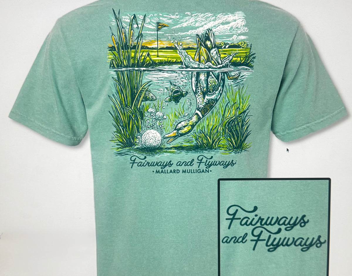 Fairways & Flyways Mallard Dive Seafoam