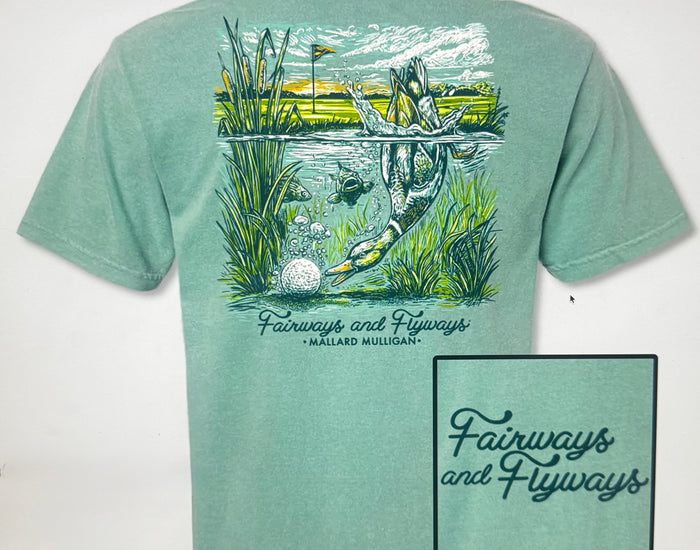 Fairways & Flyways Mallard Dive Seafoam