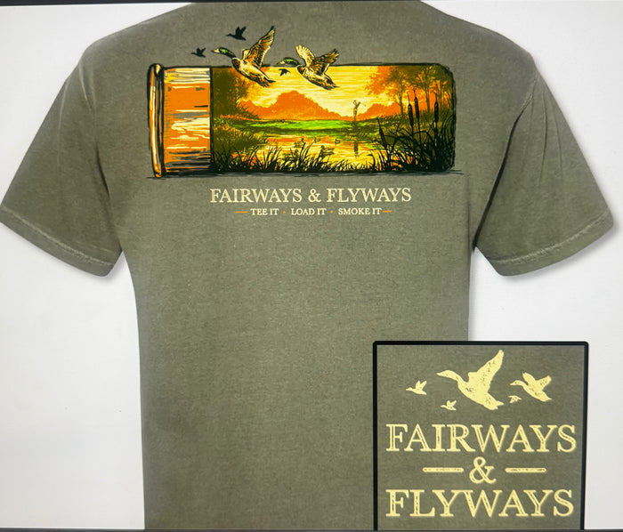 Fairways & Flyways Shell Scene Moss