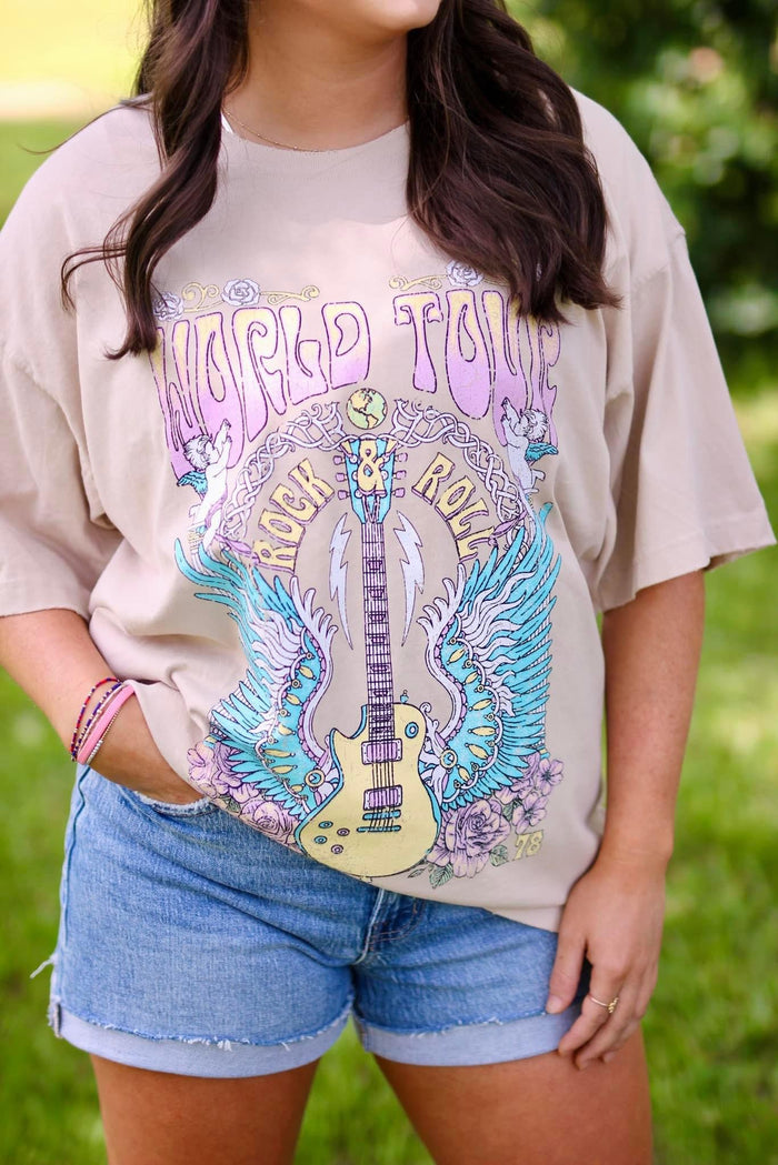 World Tour Rock and Rock Graphic Tee