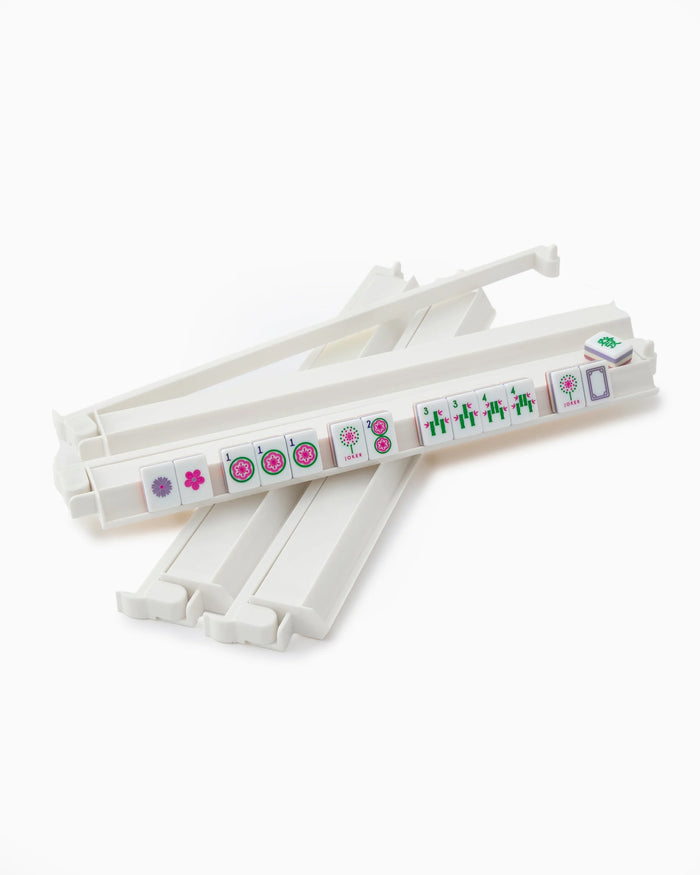 Oh My Majong-White Acrylic Rack & Pusher Set
