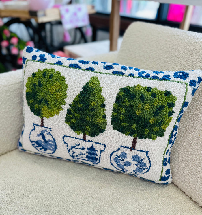 Three Topiary Pillow