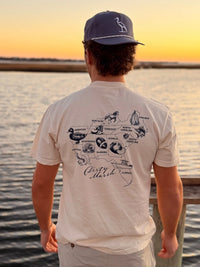 Dirty Marsh-Southeast Map Tee | Ivory