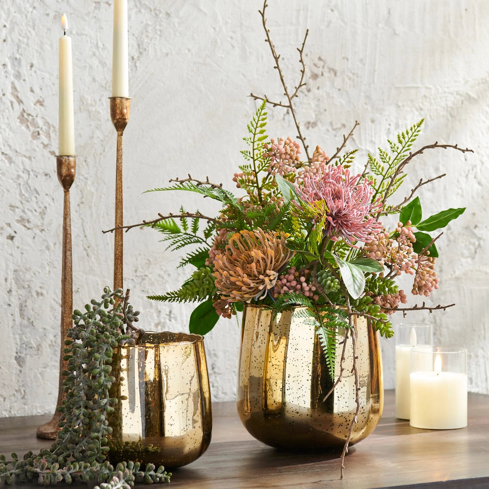 Gold Candlesticks
14.25"H
