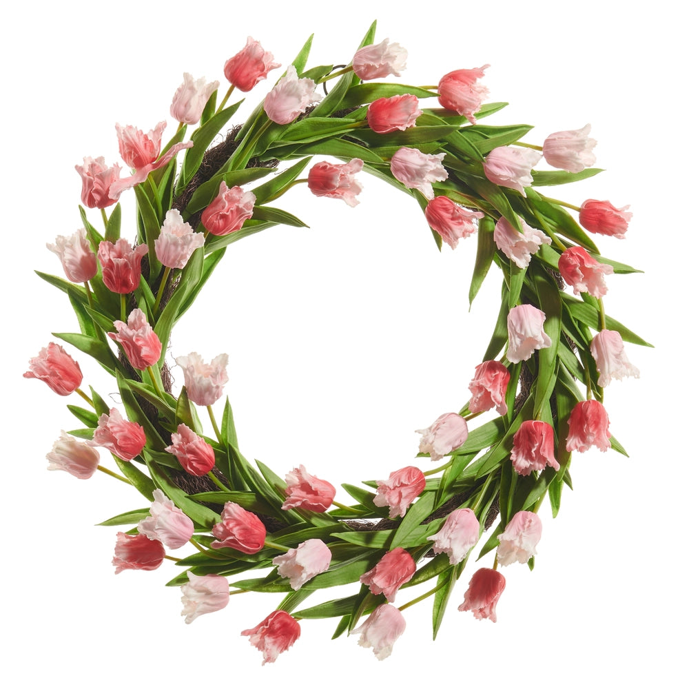 Raz 22" Real Touch Parrot Tulip Wreath