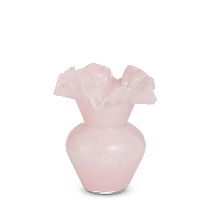 Raz 8.75" Pale Ruffle Vase