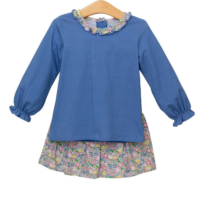 Trotter Street Floral Skort Set (TSK-02185)