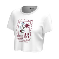 Local Girl Stamp Graphic Crop T-Shirt