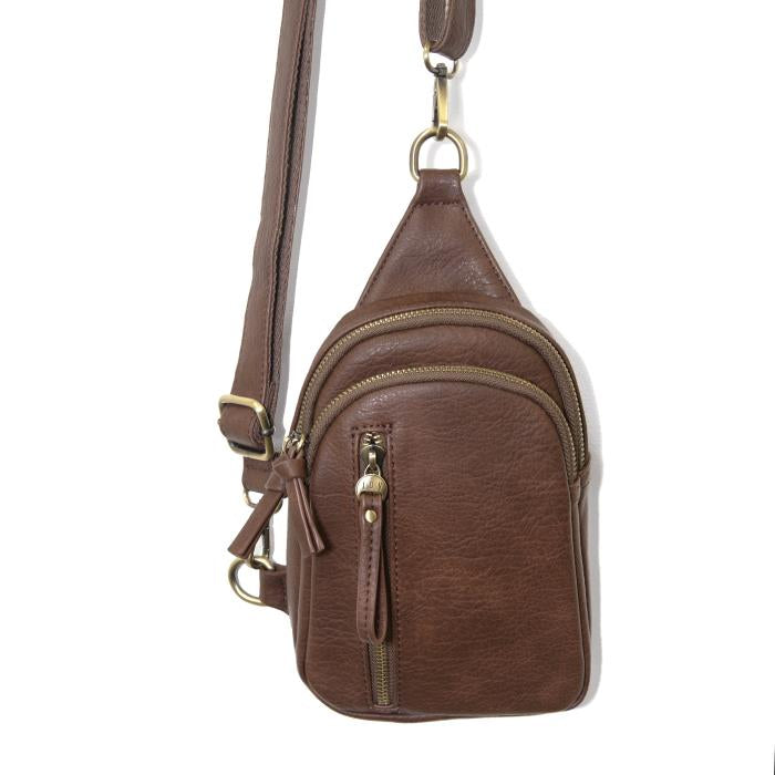 SUSAN JOY MOCHA SKYLER SLING BAG