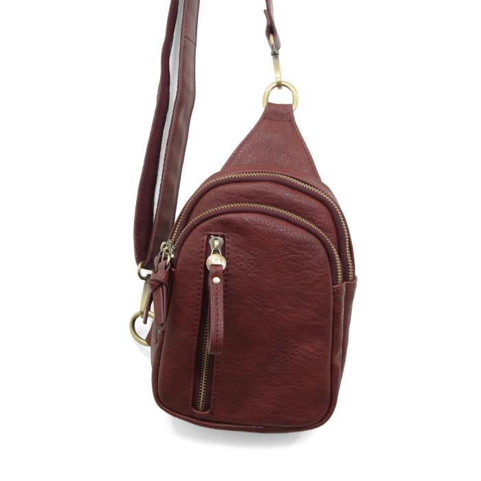 SUSAN JOY DARK CHERRY SKYLER SLING BAG