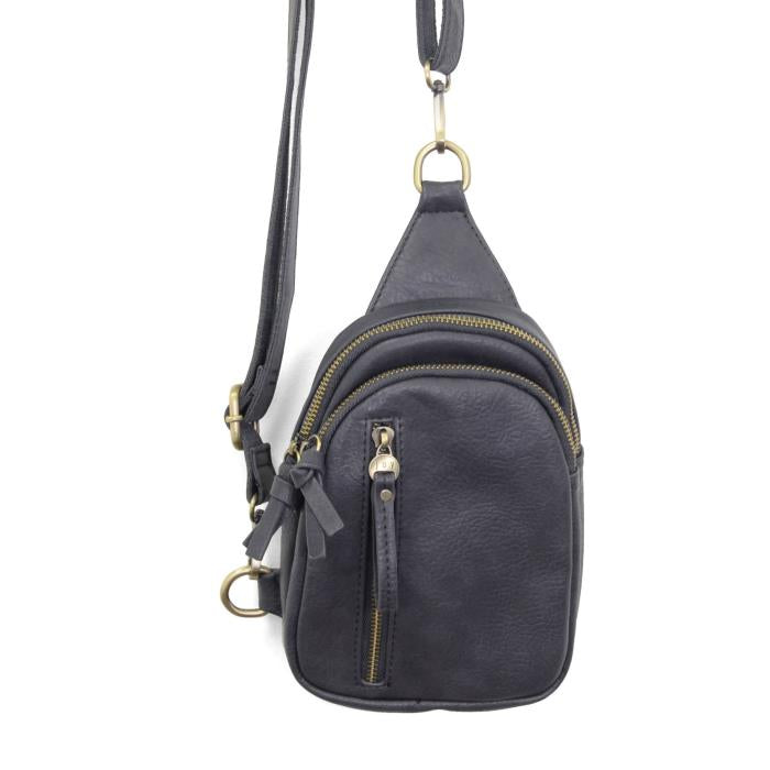 SUSAN JOY CHARCOAL SKYLER SLING BAG