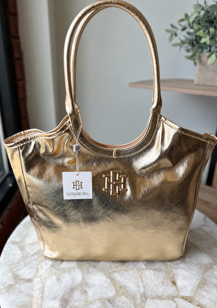 Caroline Hill Bellamy Tote - D Gold