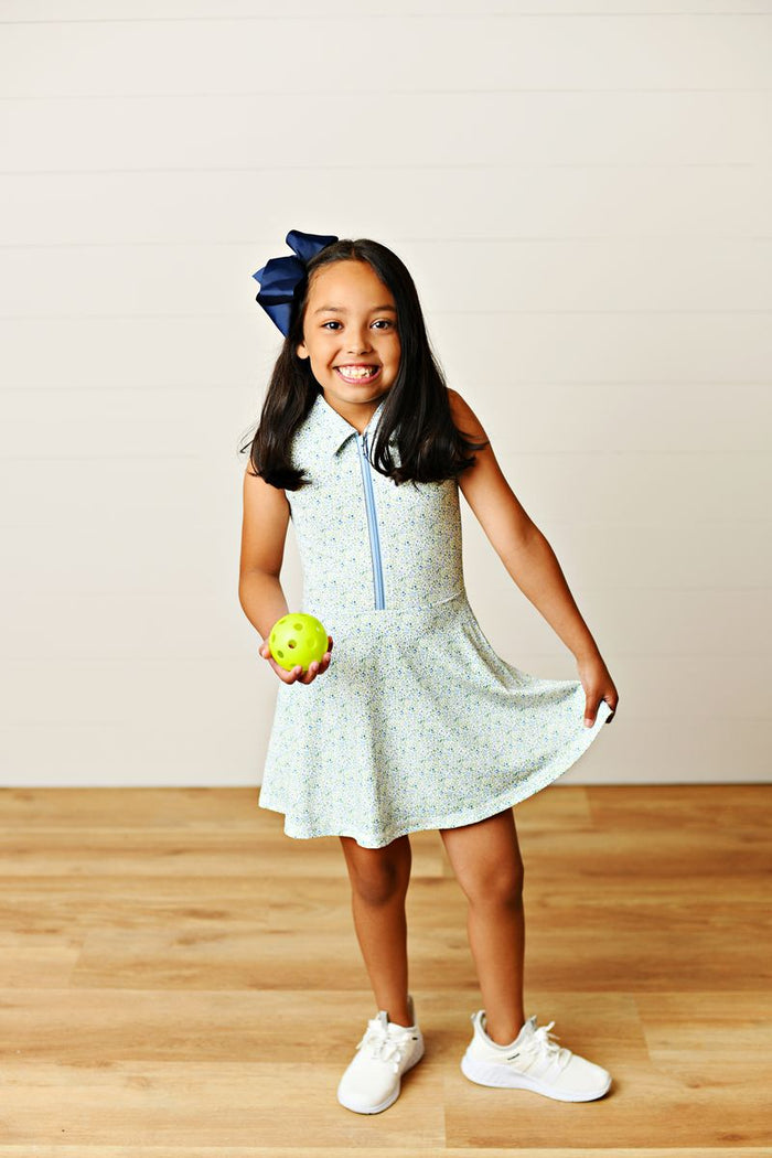 Swoon Baby Floral Collar Tennis Dress