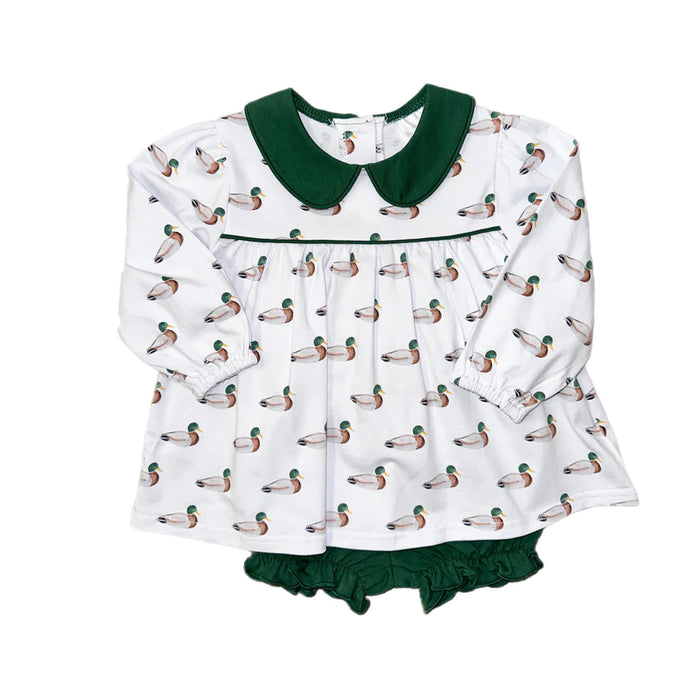 Cypress Row Girls Mallard Bloomer Set