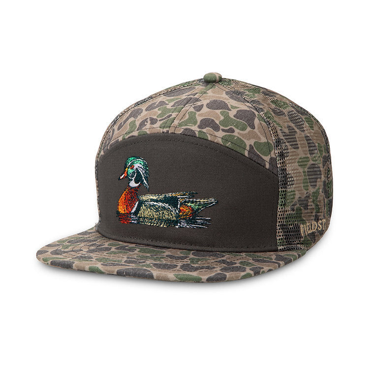 Fieldstone 7 Panel Backwoods Camo Wood Duck Hat