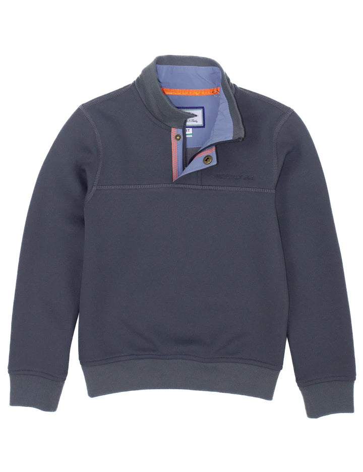 Properly Tide Boys Kennedy Pullover-Charcoal