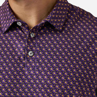 Burlebo-Performance Polo - Vintage Helmets - Purple and Yellow