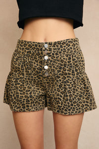 High Waist Flare Shorts