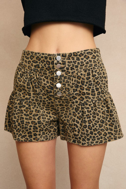 High Waist Flare Shorts