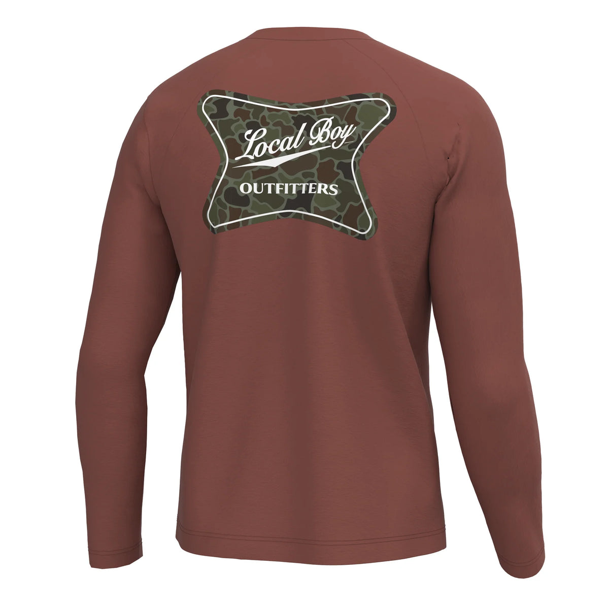 Local Boy-High Badge OD Long Sleeve Heather Performance Shirt