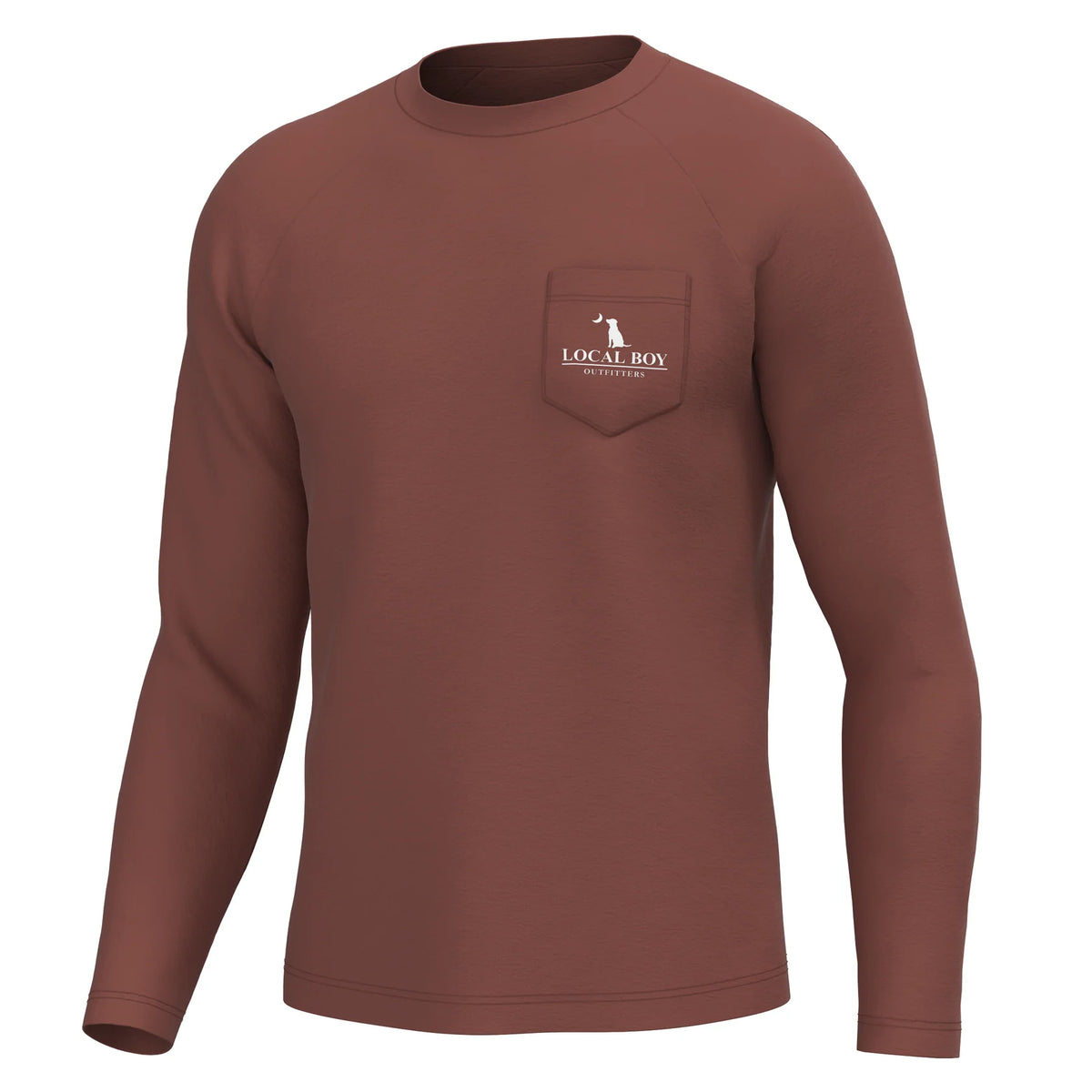 Local Boy-High Badge OD Long Sleeve Heather Performance Shirt