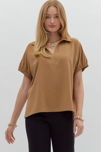 Solid short sleeve split collar