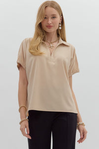Solid short sleeve split collar