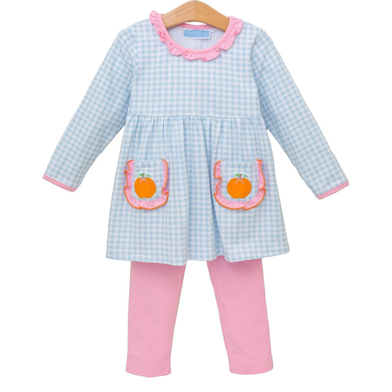 Trotter Street Pumpkin Ruffle Pant Set