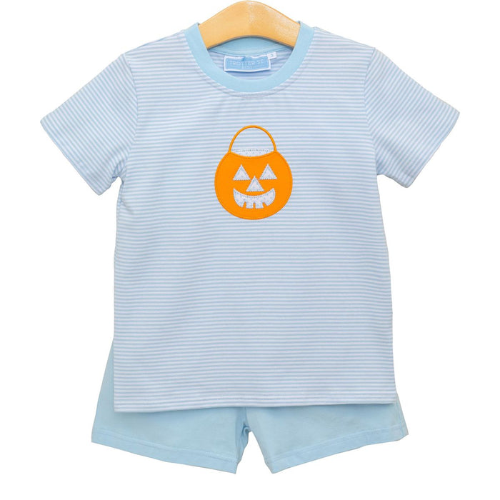 Trotter Street Jack O' Lantern Short Set