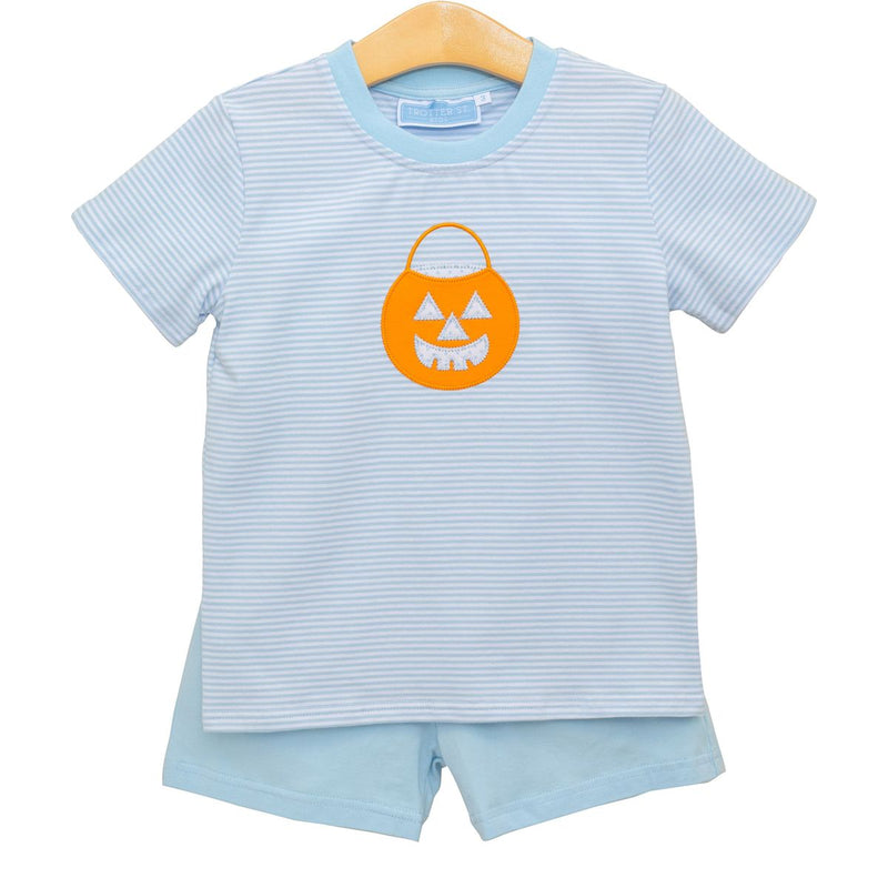 Trotter Street Jack O' Lantern Short Set
