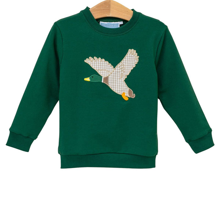 Trotter Street Mallard Embroidery Romper