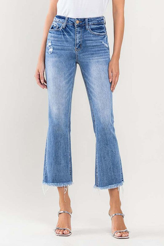 VERVET PLUS SIZE HIGH RISE KICK FLARE JEANS