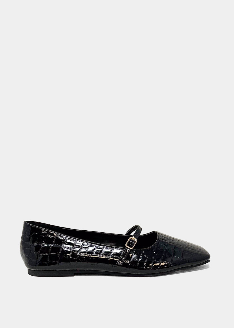 ShuShop Adele Black Croco