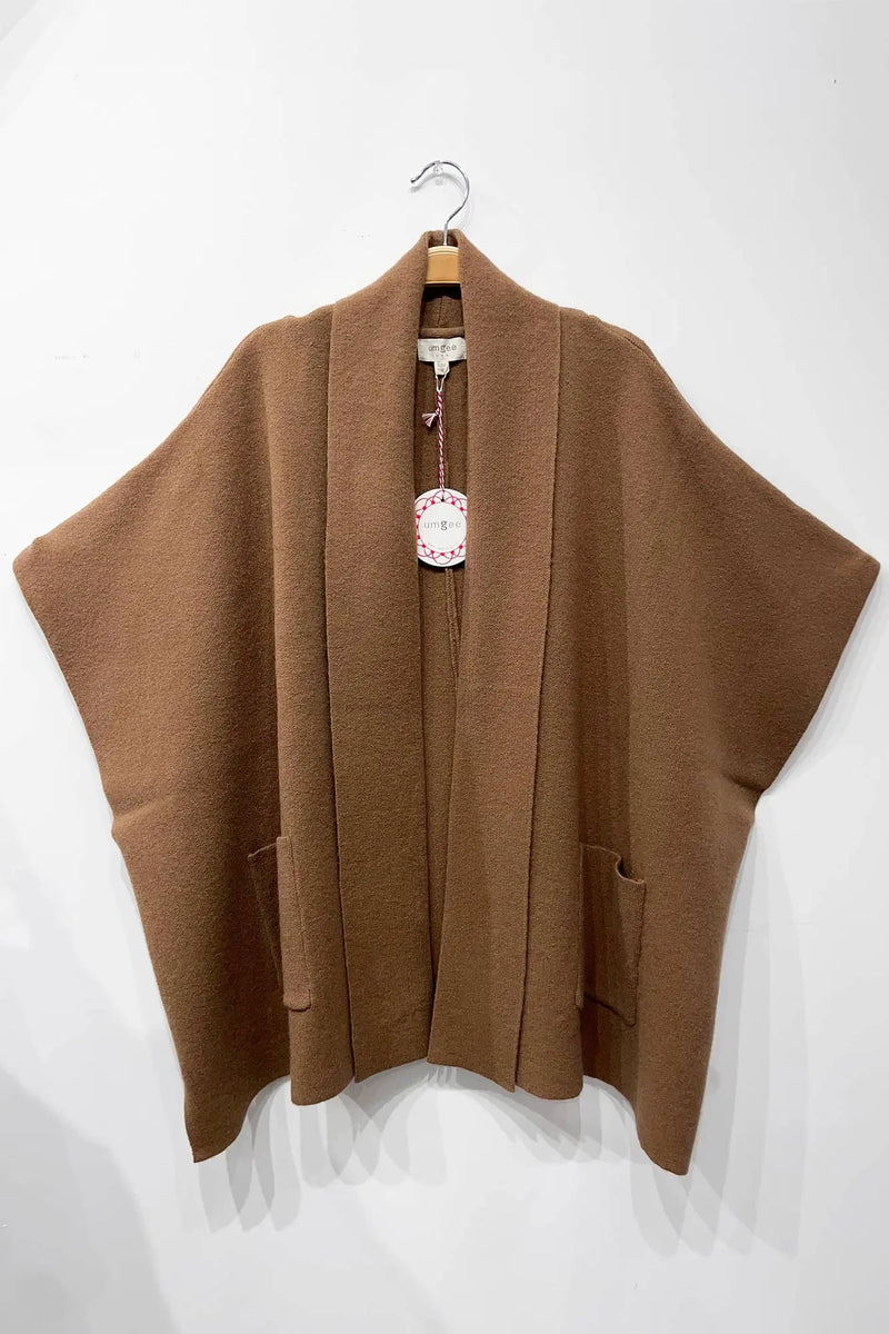 Solid Knit Shawl Collar Cardigan