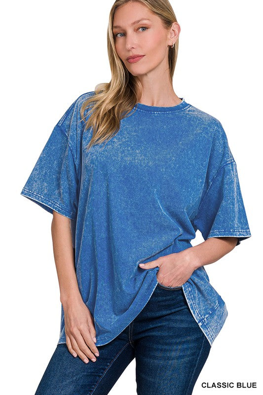 Washed Premium Cotton Oversized Tee