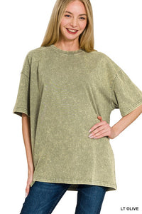 Washed Premium Cotton Oversized Tee