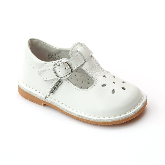 L'Amour Girls Classic Joy 751 Leather Mary Janes