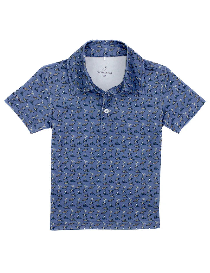 Properly Tied Boys Inlet Polo Flock