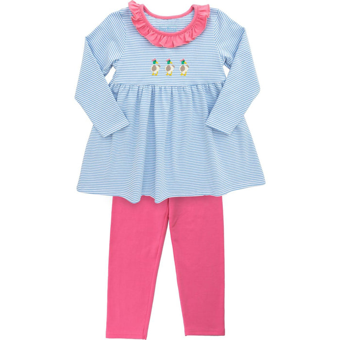 Itsy Bitsy Mallard Ruffle Pants Set