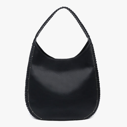 Leslie Studded Whipstitch Hobo