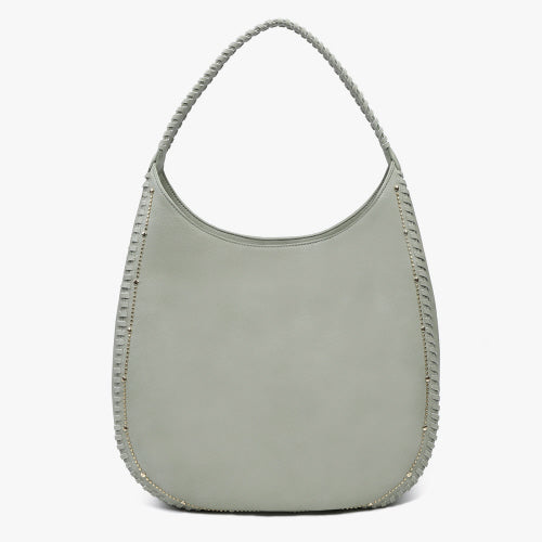 Leslie Studded Whipstitch Hobo