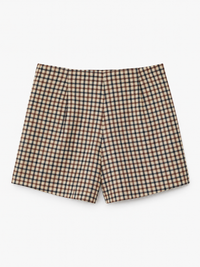 Brown Plaid Short