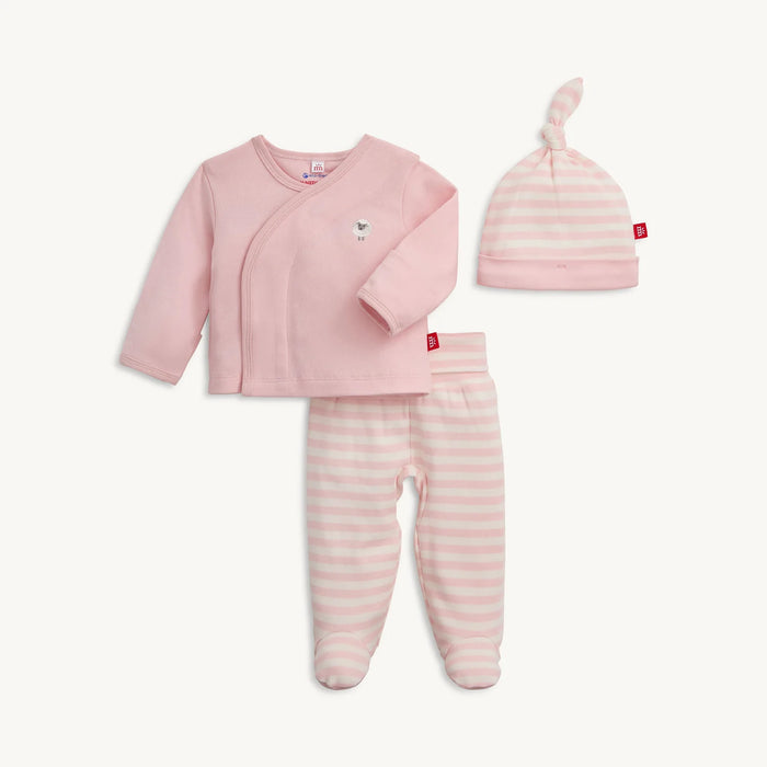 Magnetic Me Pink Stripe Organic Cotton Magnetic Take Me Home Set